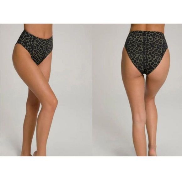 Good American Good Waist Reversible Leopard Swim Bottoms - Picture 6 of 16